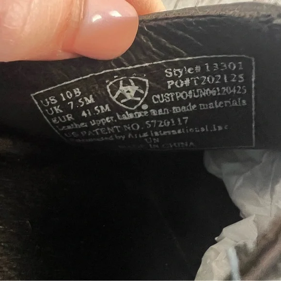 Ariat Black Western Turquoise Embroidered Women's Leather Mules 10 - Picture 4 of 7